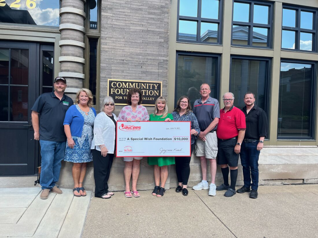 Ohio Valley Jaycees Award 10,000 Grant To A Special Wish Foundation